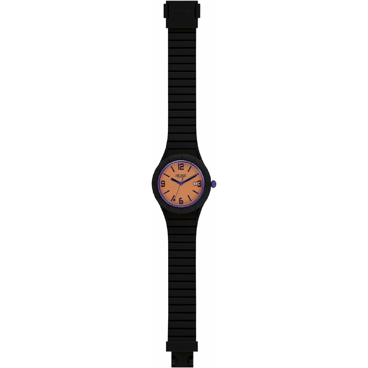 Men's Watch Hip Hop HWU1082 Black Orange