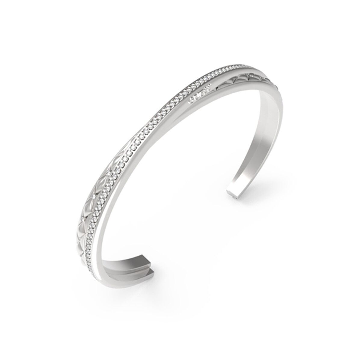 Ladies' Bracelet Guess JUBB04584JWRHS Silver