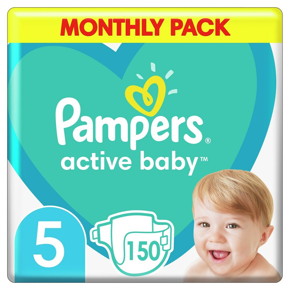 Disposable nappies Pampers 5 (150 Units)