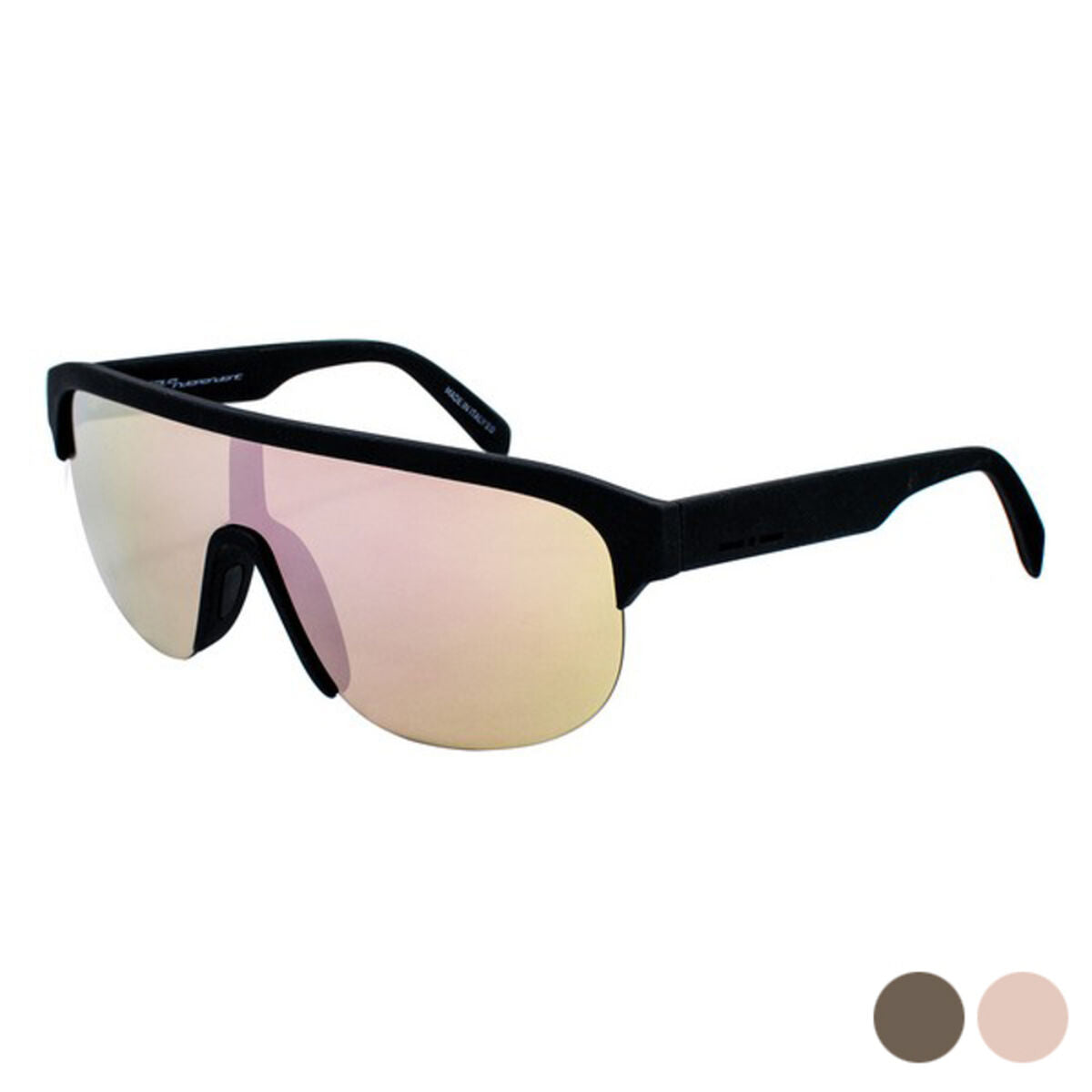 Men's Sunglasses Italia Independent - Colour: Black and Brown