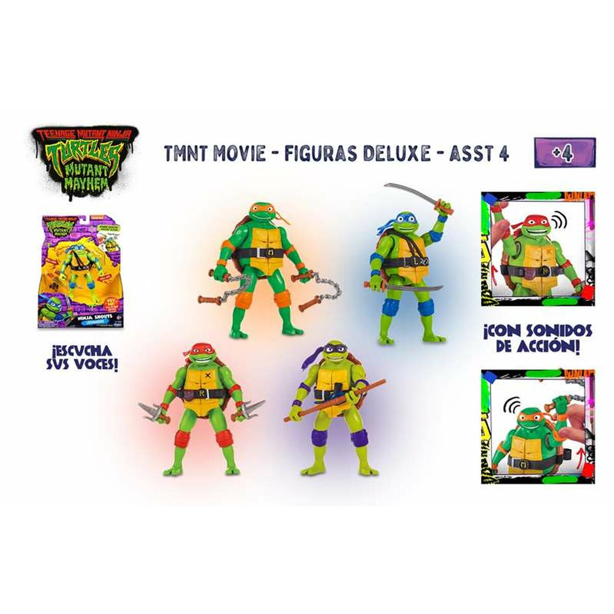 Jointed Figure Teenage Mutant Ninja Turtles Deluxe 7 cm