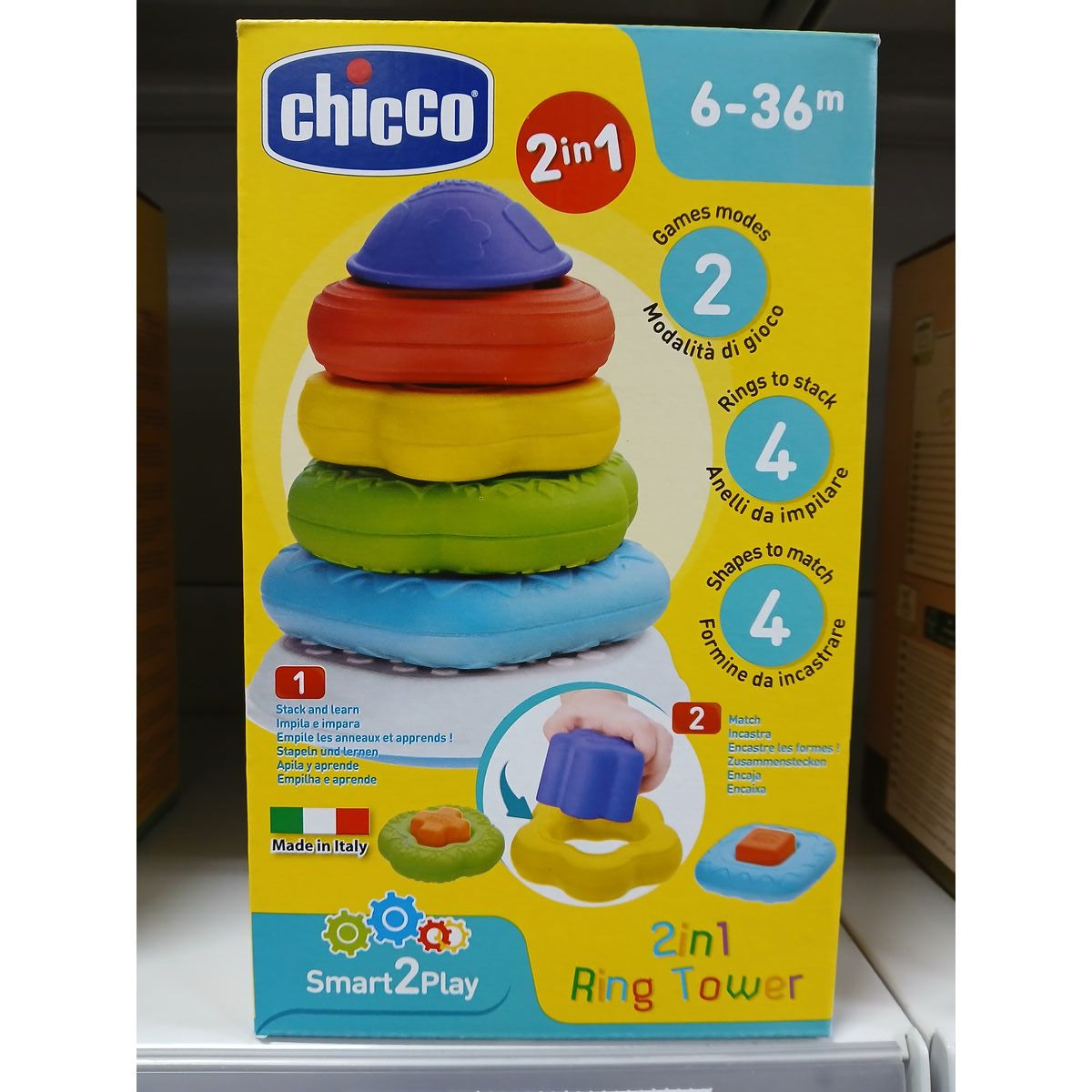 Stacking Blocks Chicco Pyramid Rings