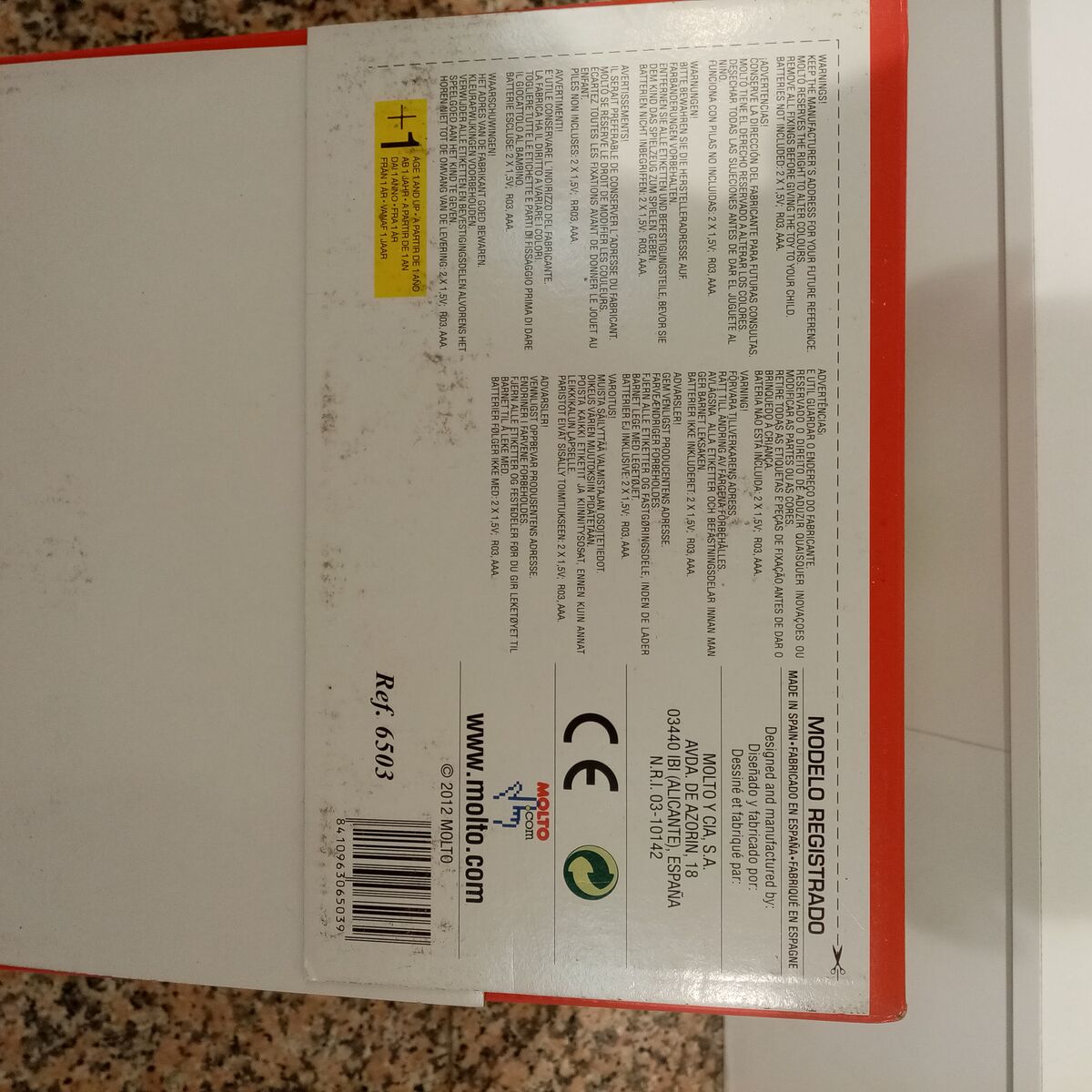 Interactive Toy Moltó Mushroom activities (40 cm)