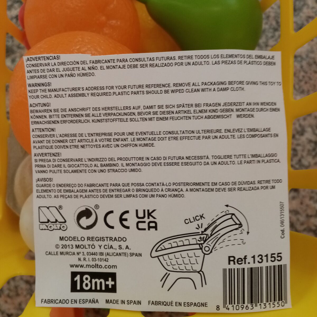 Shopping cart Moltó 2077516 58 cm (58 cm)