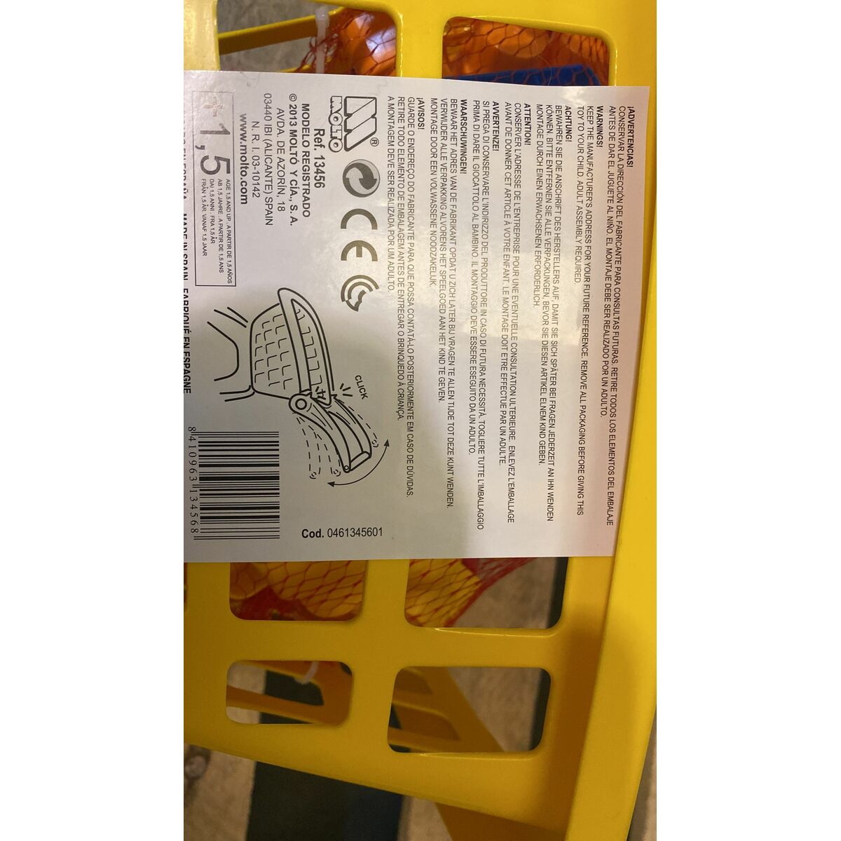 Shopping cart Moltó 30 Pieces Building Blocks Toy