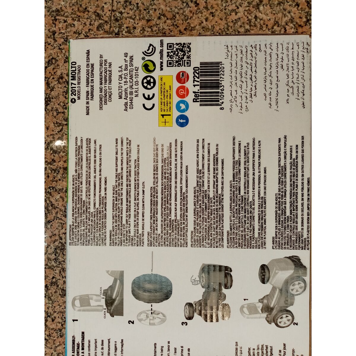 Tricycle Moltó Trucks and blocks 89 cm