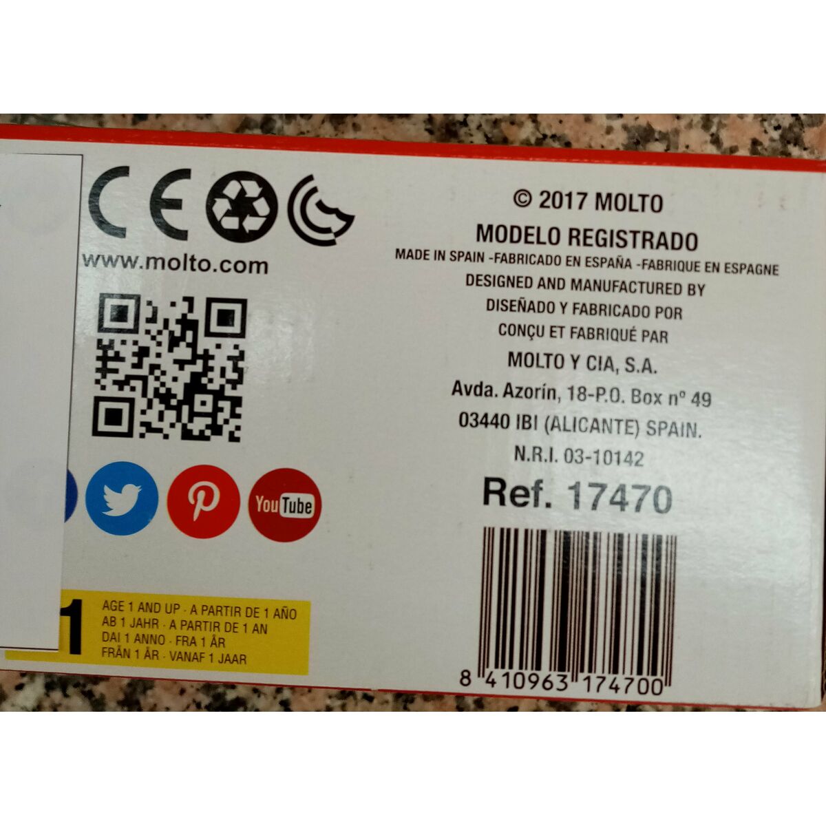 Lorry with Building Blocks Moltó Aeiou Express (28 pcs)