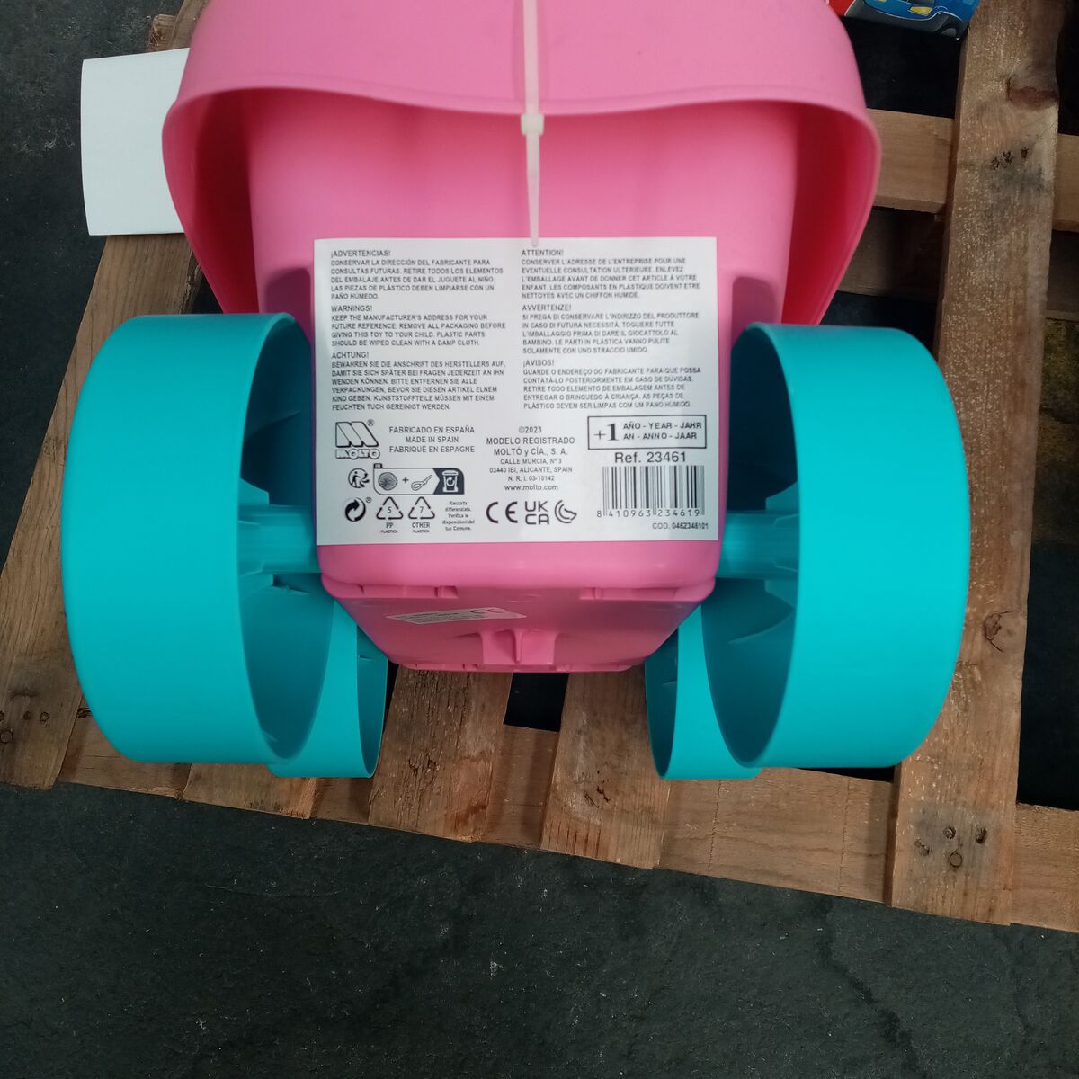 Building Blocks Moltó    20 Pieces Trolley Pink
