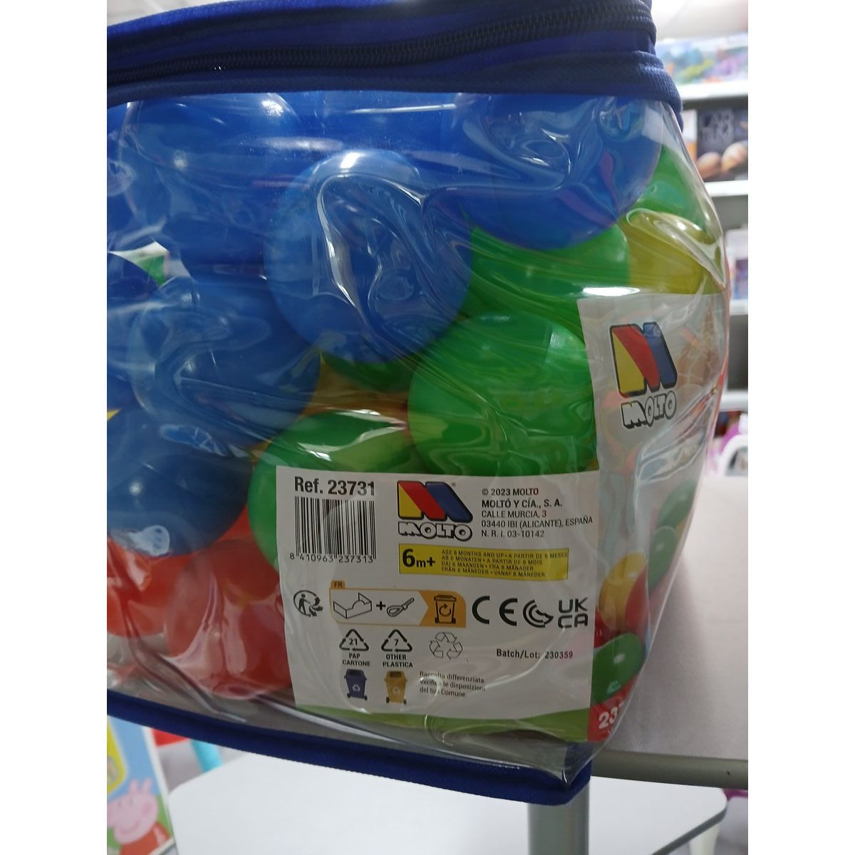 Balls Moltó Multicolour 100 Units