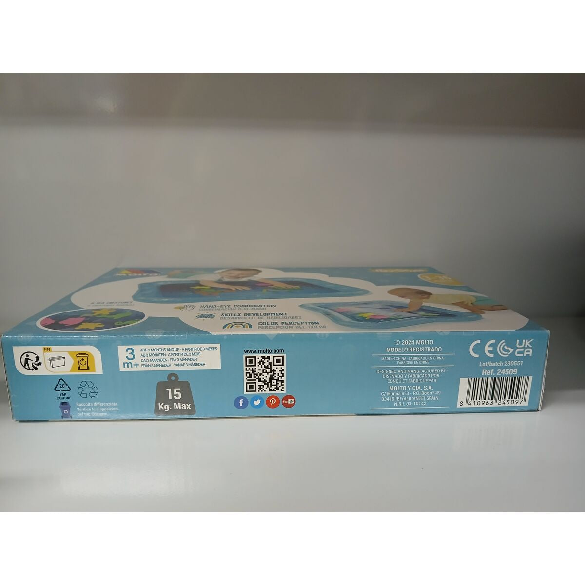 Inflatable Water Play Mat for Babies Moltó Playsense 80 x 28 x 82 cm