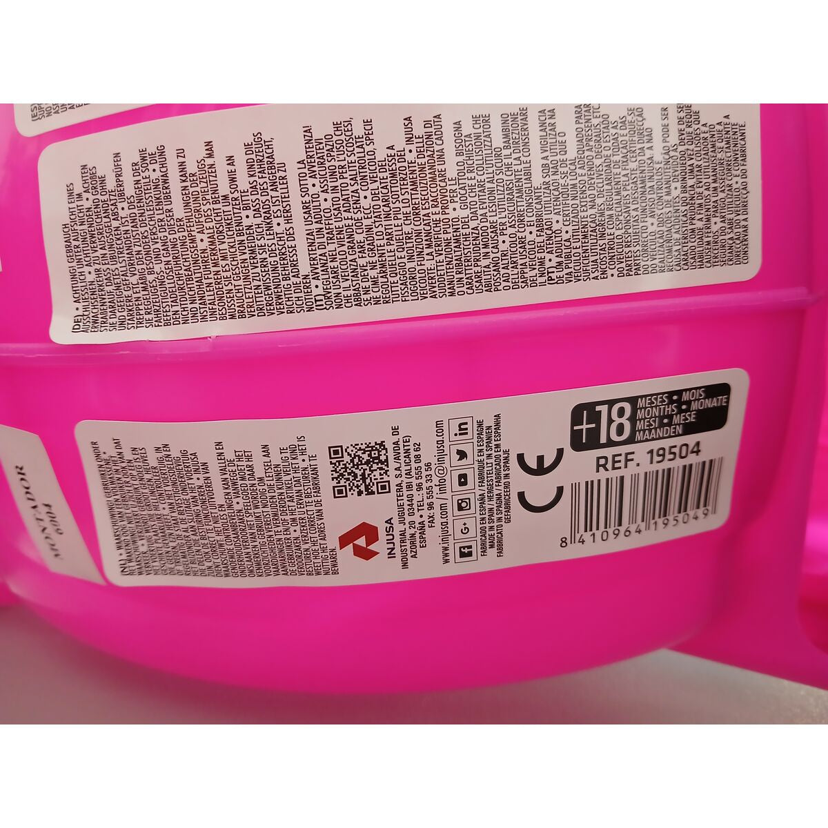 Foot to Floor Motorbike Injusa Tundra Tornado Pink