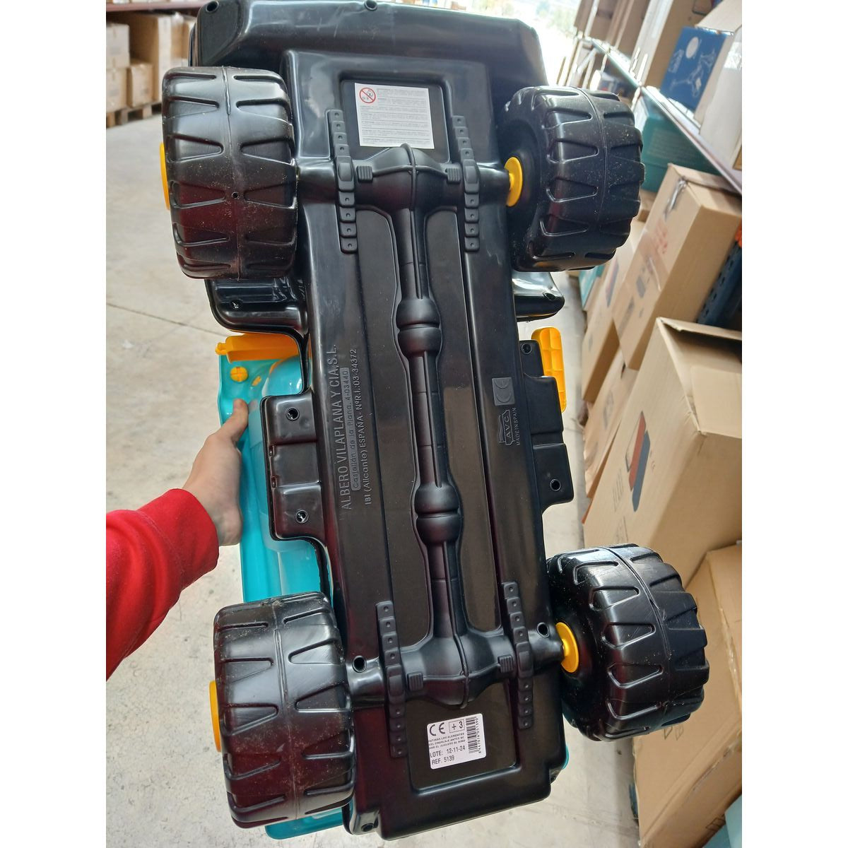 Tipper Truck AVC Hard Truck 68 x 45 x 32 cm Yellow