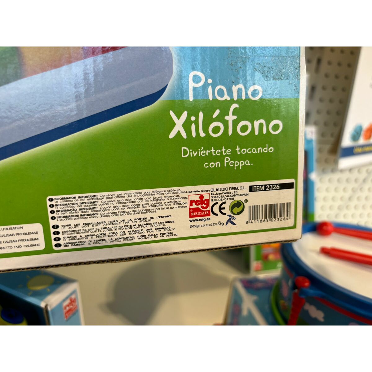 Xylophone Peppa Pig Plastic Children's Figure 20 x 15 x 15 cm