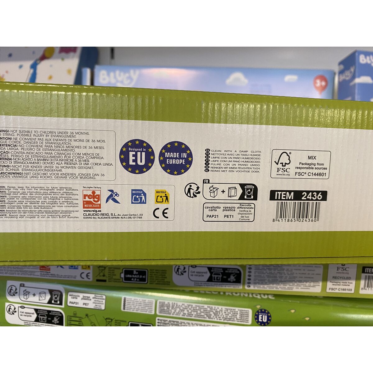 Set of toy musical instruments Bluey 9 Pieces