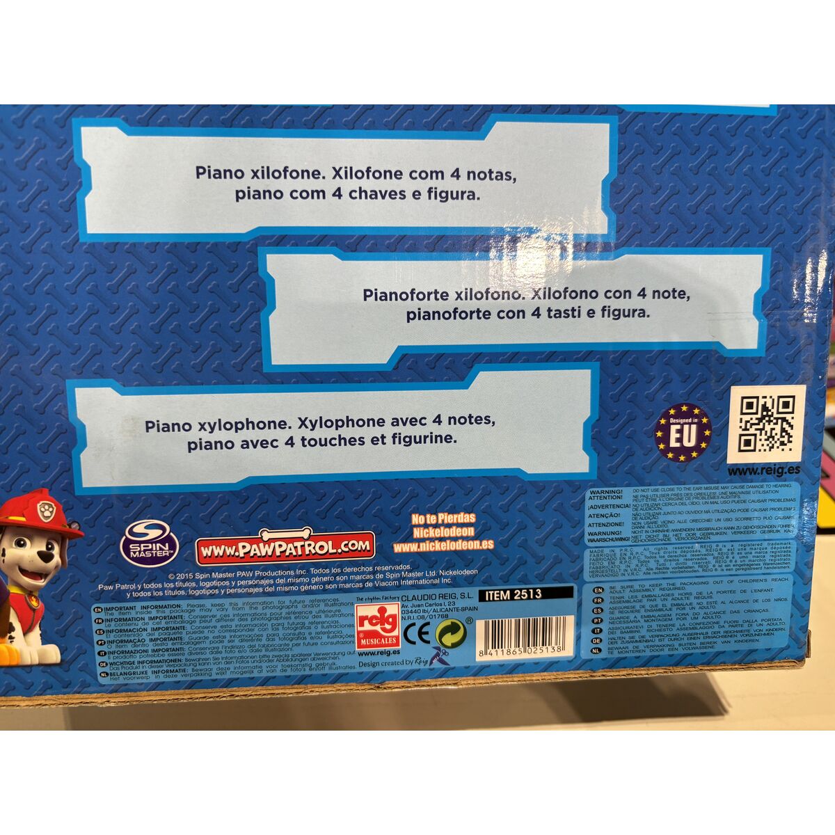 Xylophone The Paw Patrol Plastic Children's 20 x 15 x 15 cm