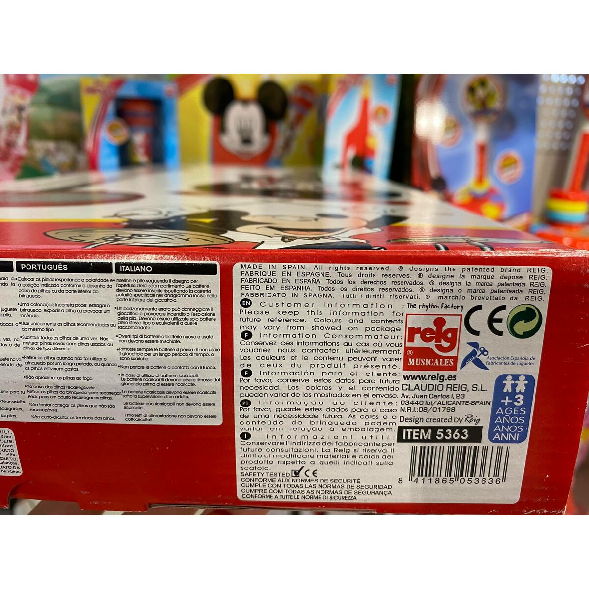 Music set Mickey Mouse Microphone Baby Guitar