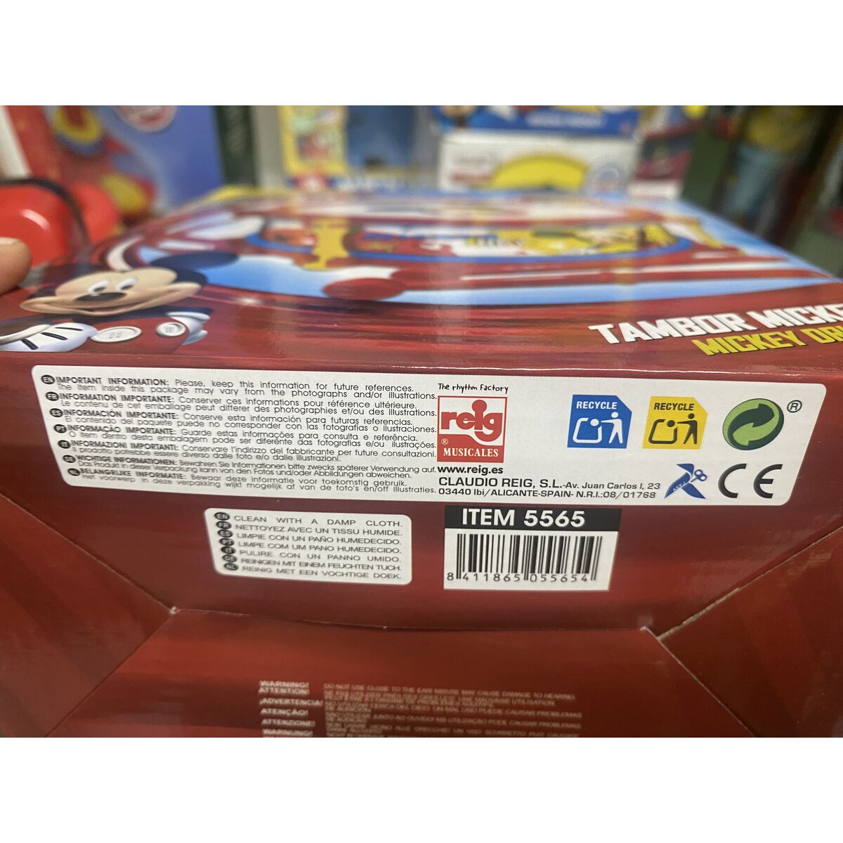 Drum Mickey Mouse Mickey Mouse Mickey Mouse Red