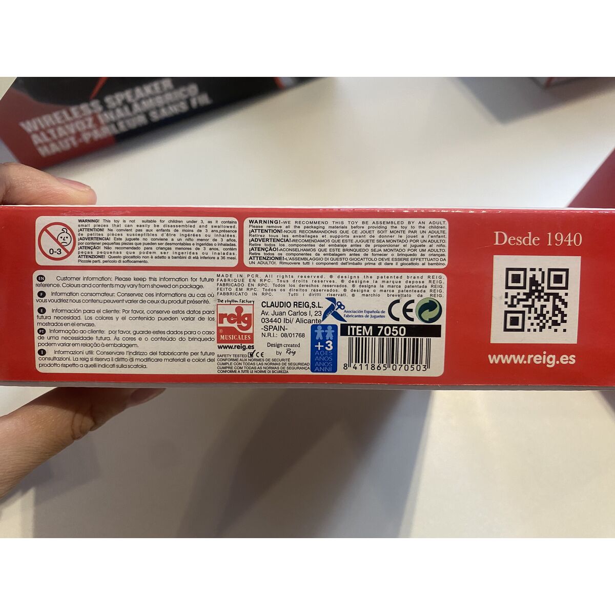 Tambourine Reig Multicolour Wood Plastic