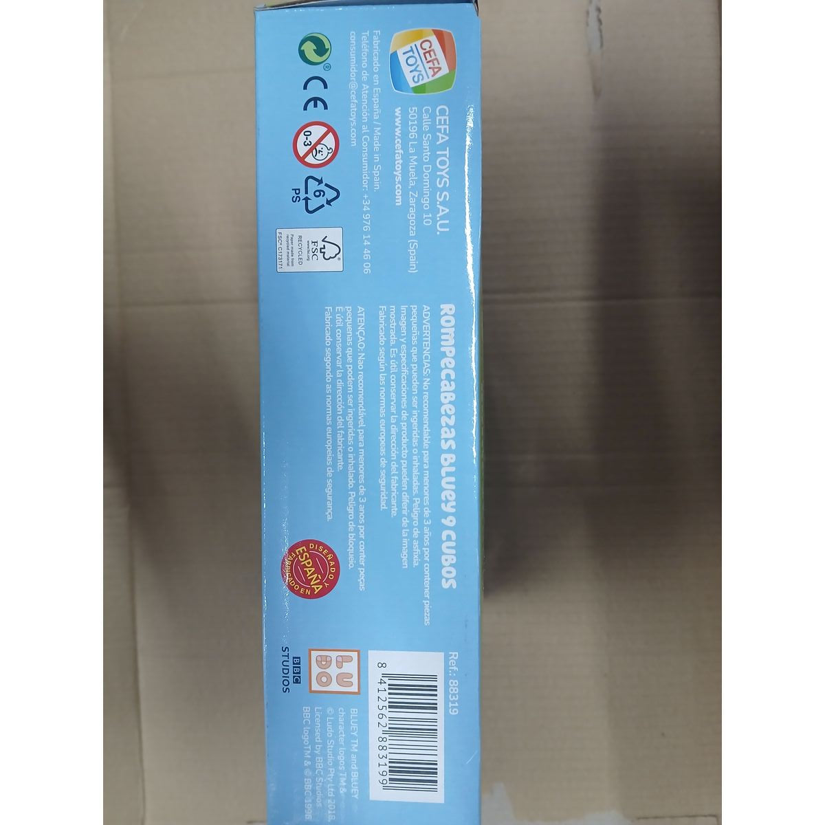 Puzzle Cefatoys 9 Pieces 21 x 22 x 6 cm