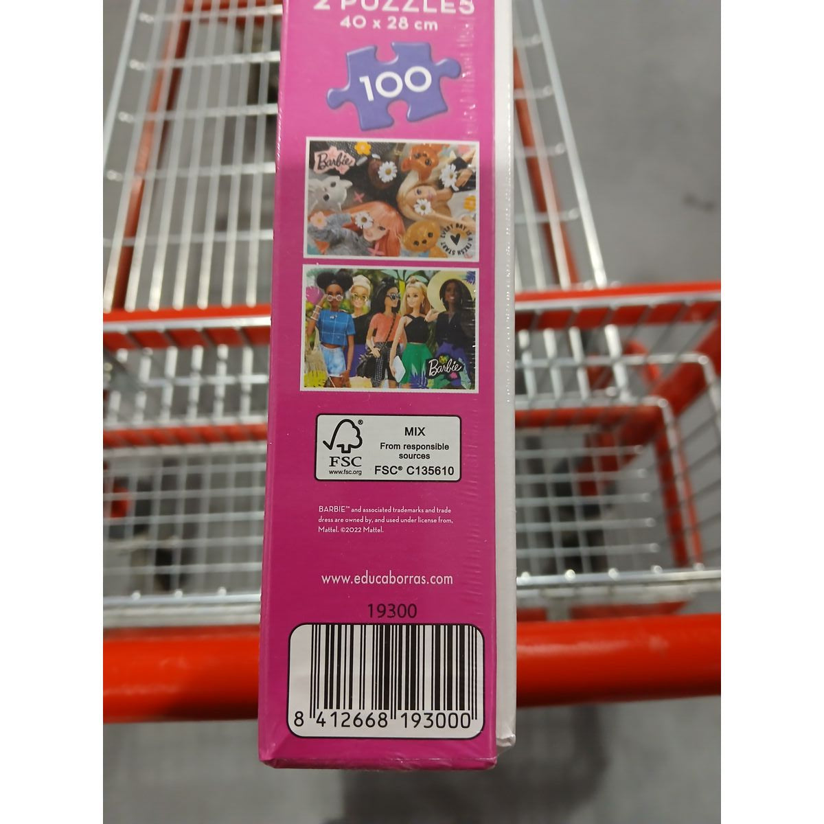 2-Puzzle Set Barbie 100 Pieces