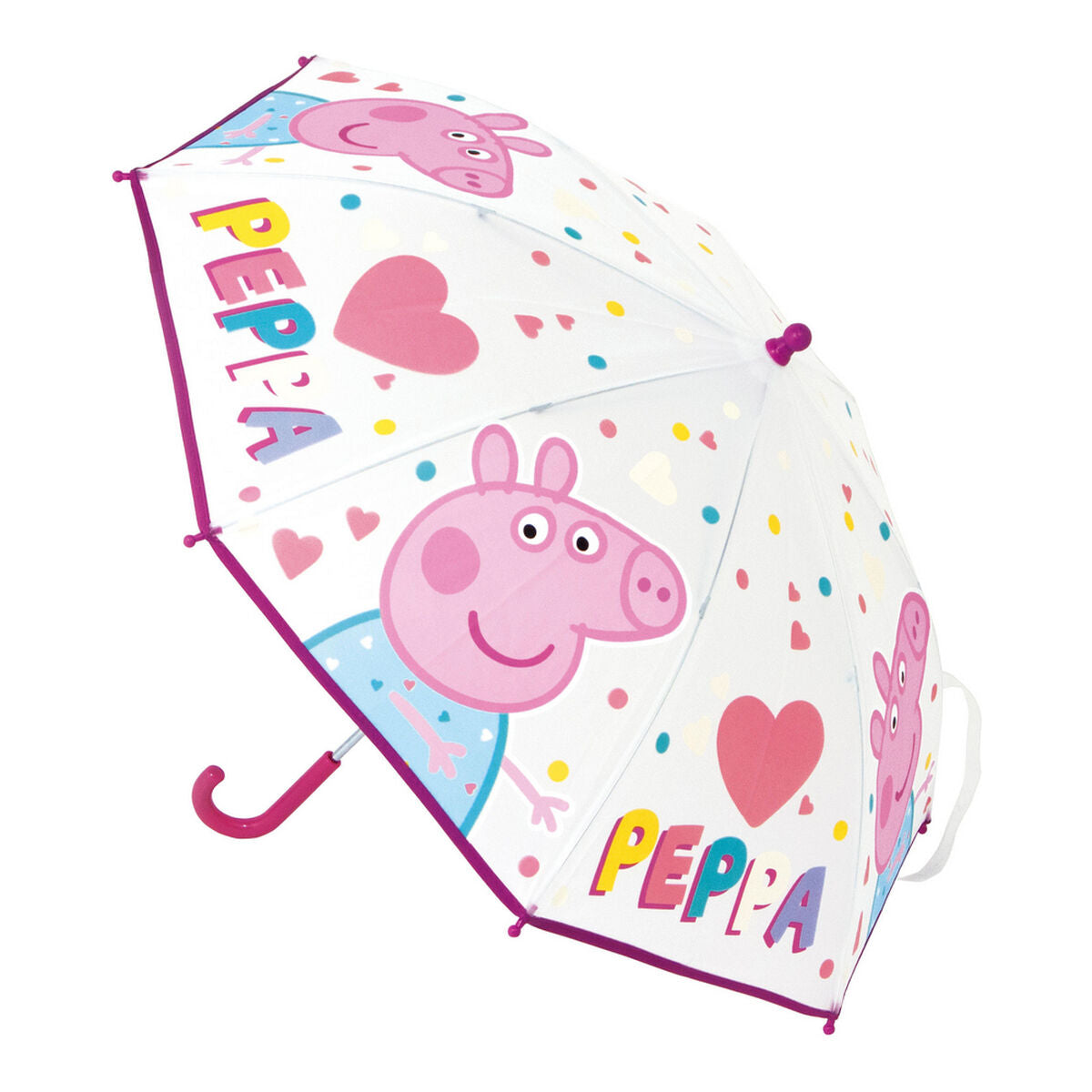 Umbrella Peppa Pig Having Fun Light Pink 46 cm