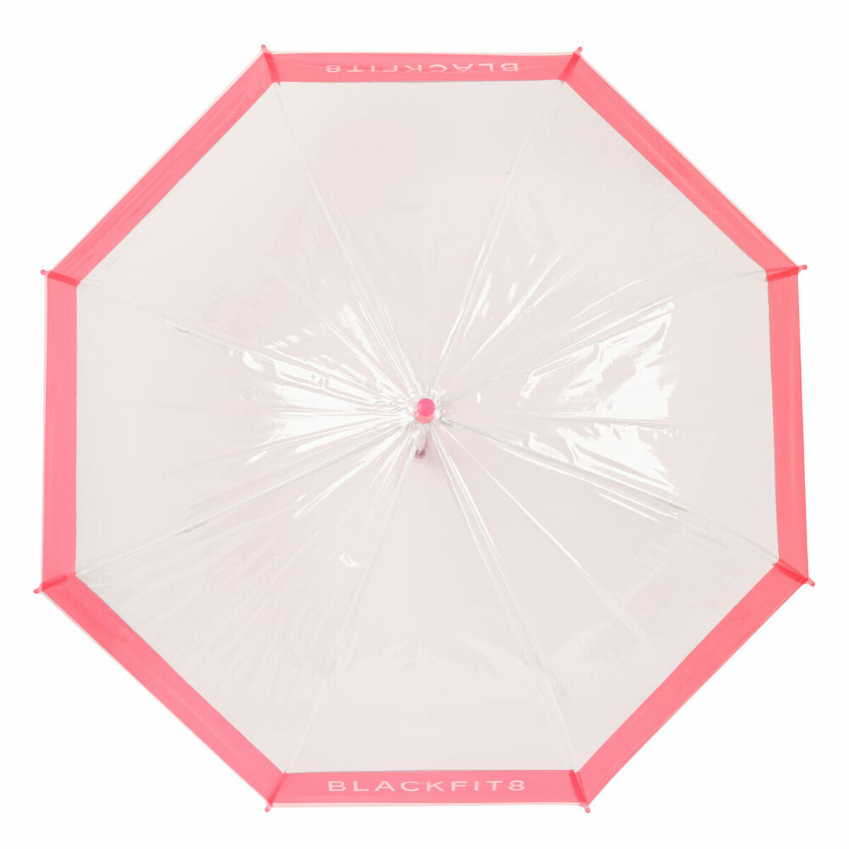 Umbrella BlackFit8 Glow up Pink Transparent PoE Ø 70 cm