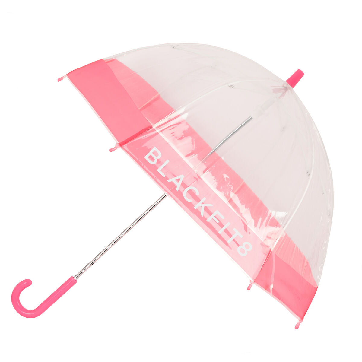 Umbrella BlackFit8 Glow up Pink Transparent PoE Ø 70 cm