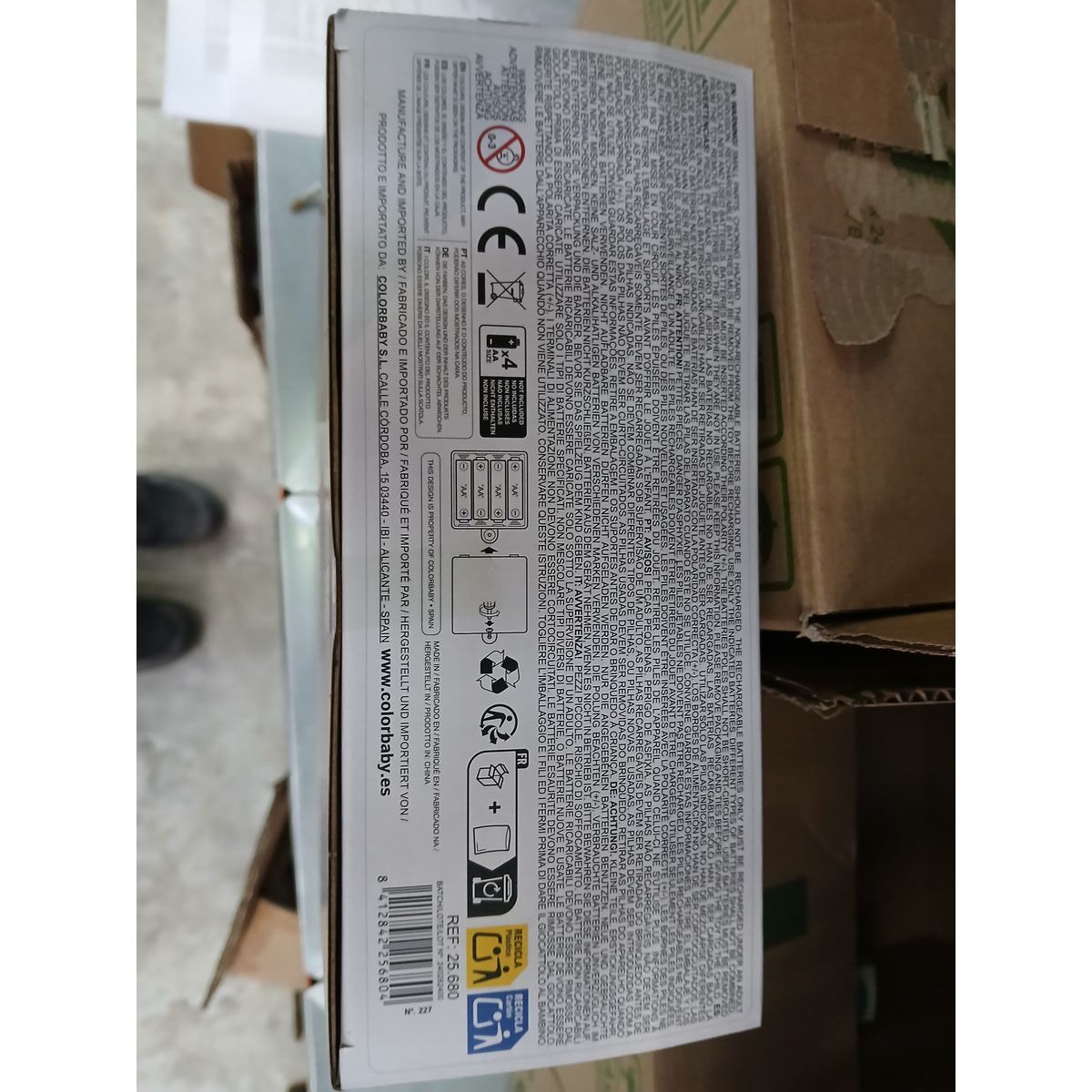 Bingo CB Games Colorbaby 25680 Yellow Cardboard Plastic Electric