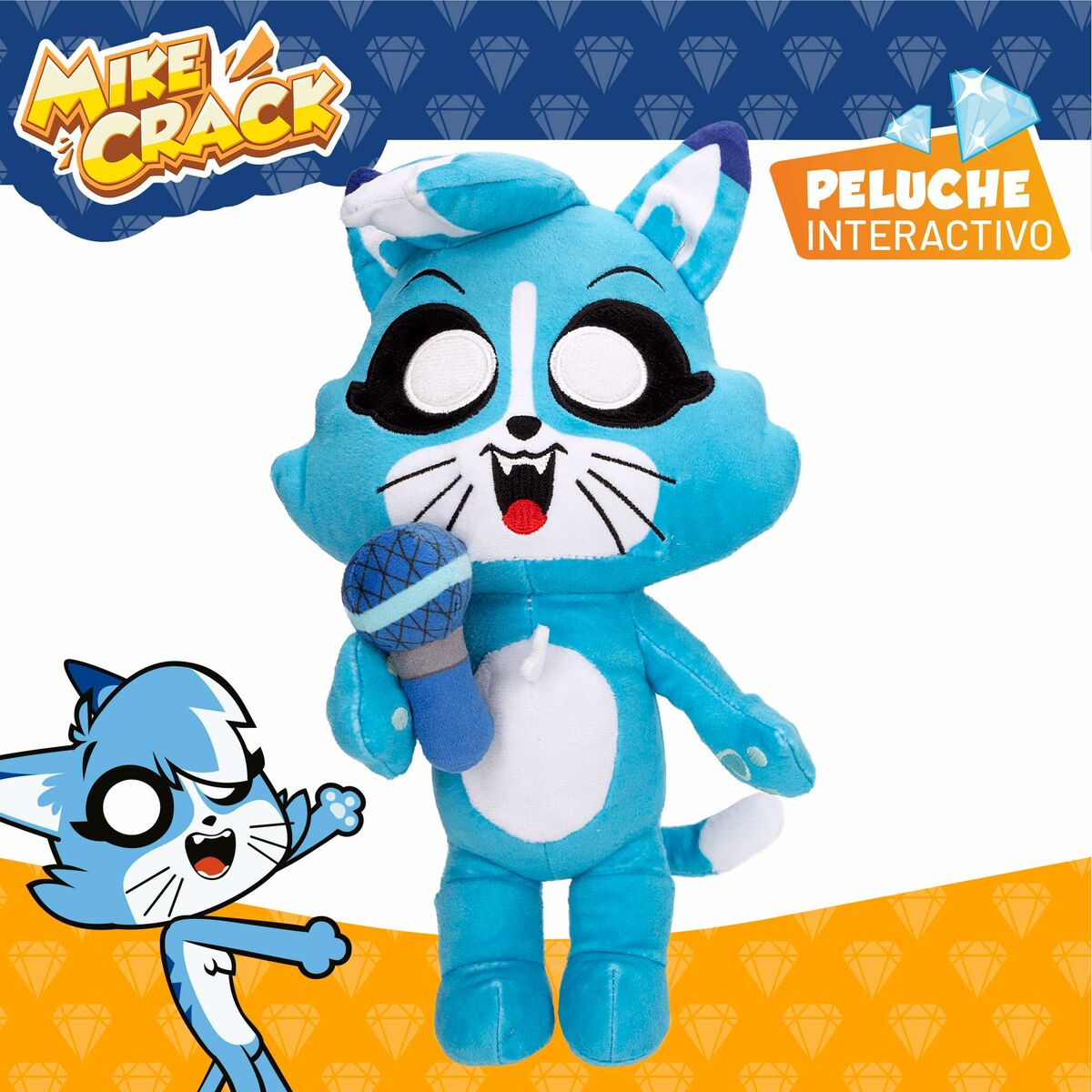 Soft toy with sounds Mikecrack Akela 25 cm Blue