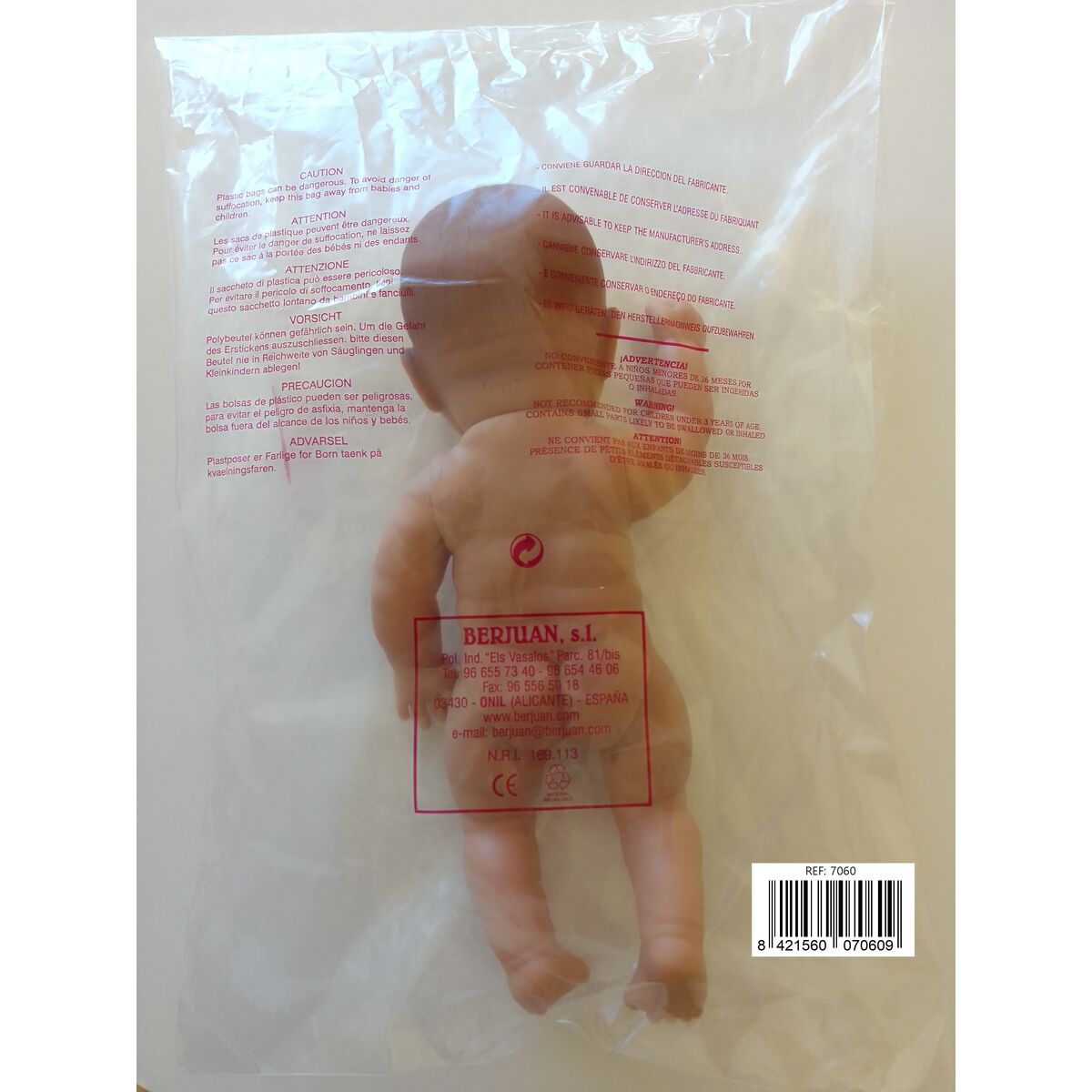Baby Doll Berjuan 7060-17 38 cm Asia