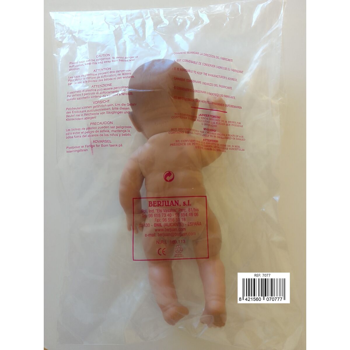 Baby Doll Berjuan 7077-17 30 cm European