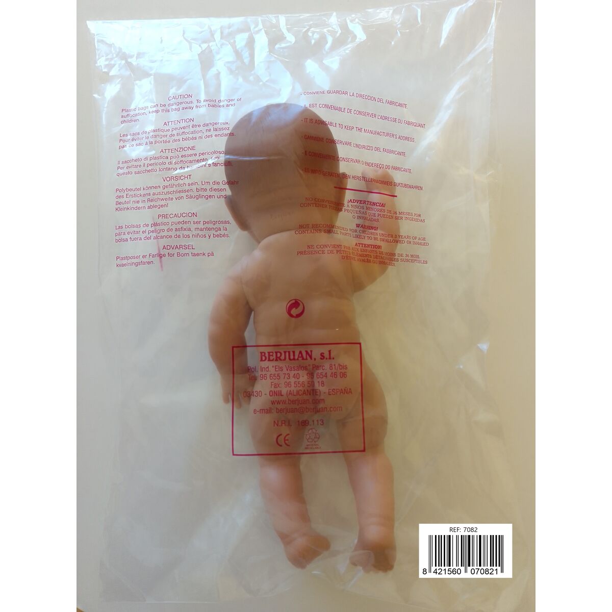 Baby doll Berjuan Newborn  7082-17 30 cm