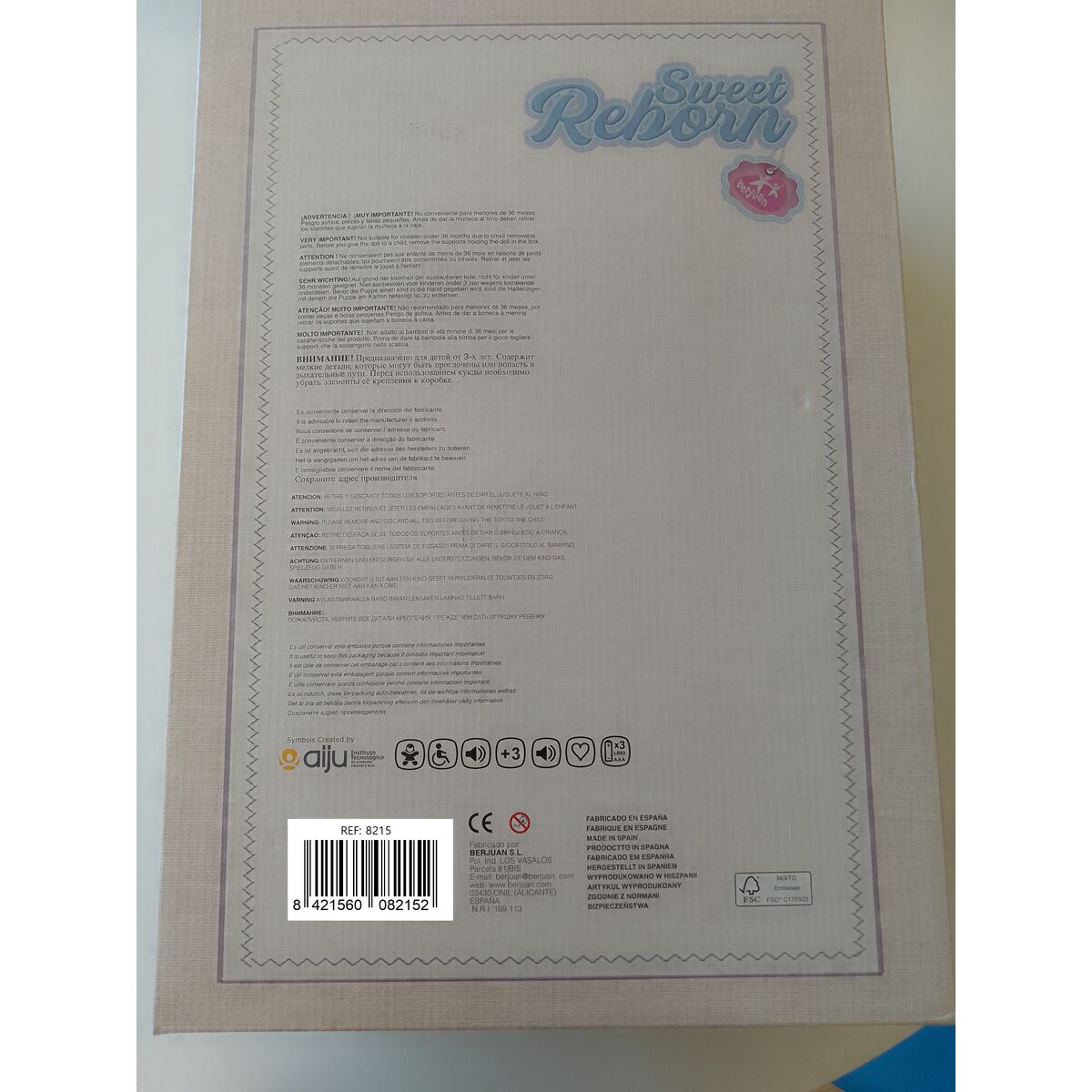 Reborn doll Berjuan 8215-24 50 cm