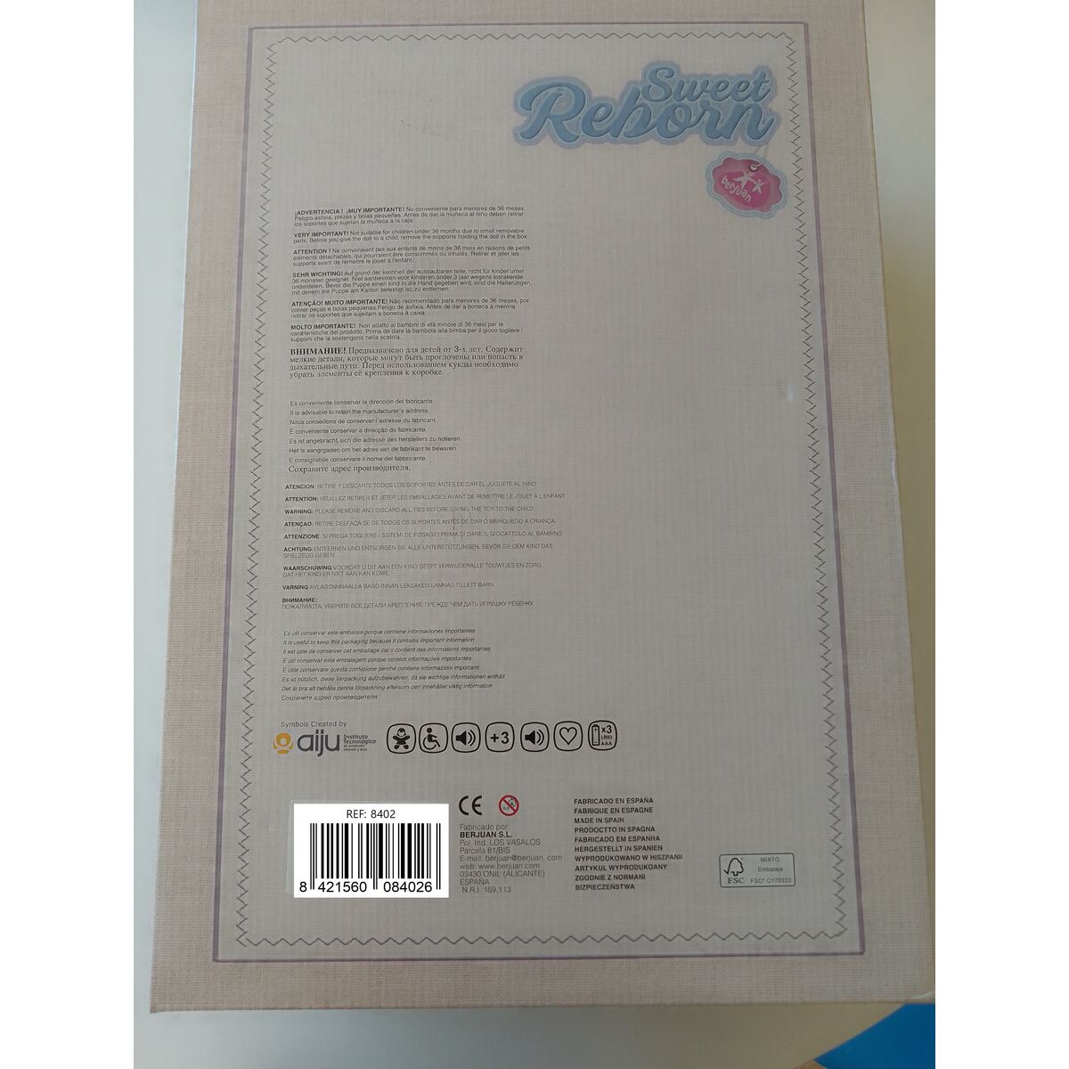 Reborn doll Berjuan  8402-24 50 cm