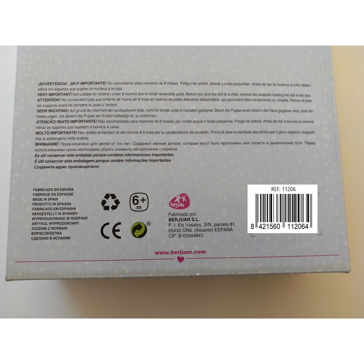 Doll Berjuan 11206-24 36 cm Boastful little rat