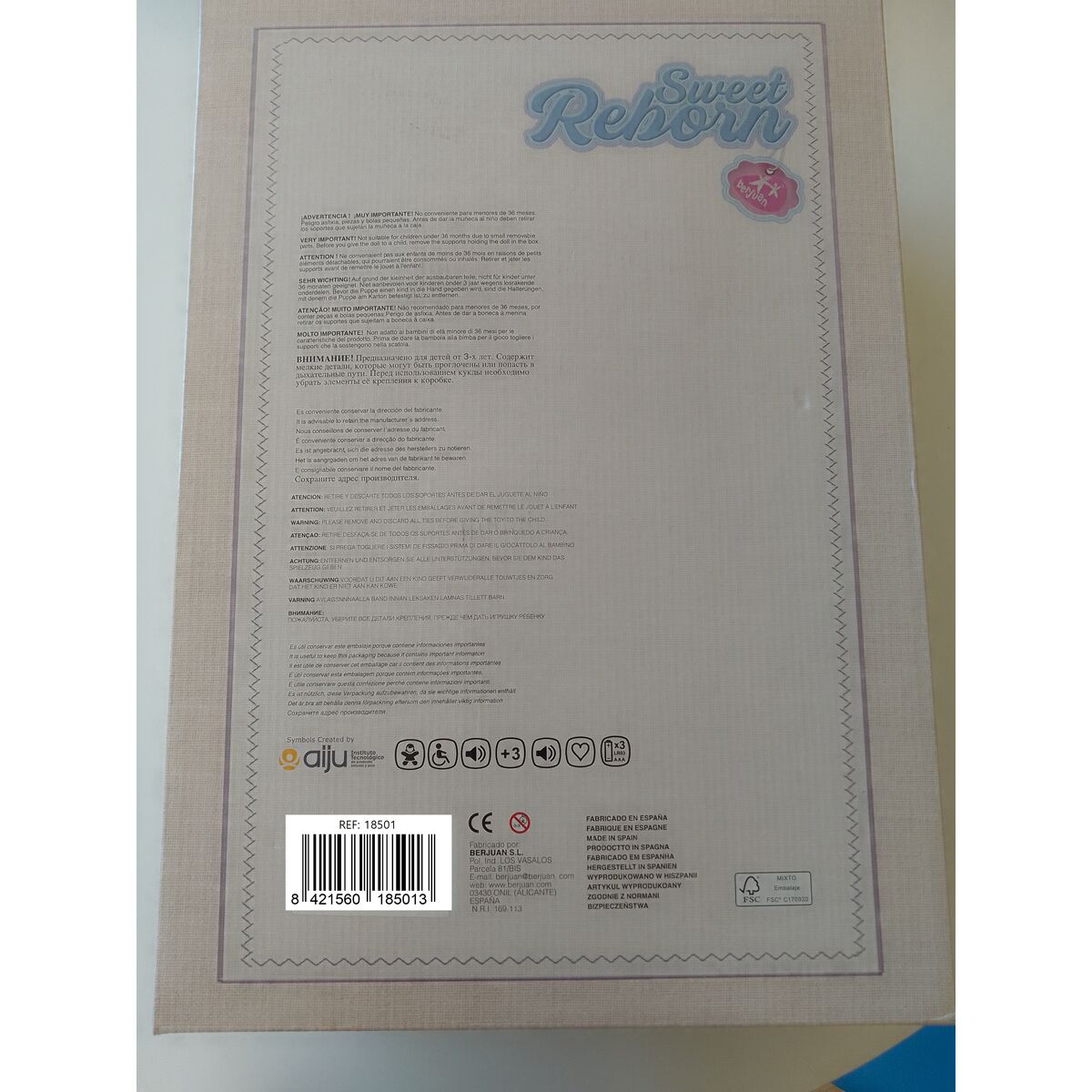 Reborn doll Berjuan 18501-24 50 cm