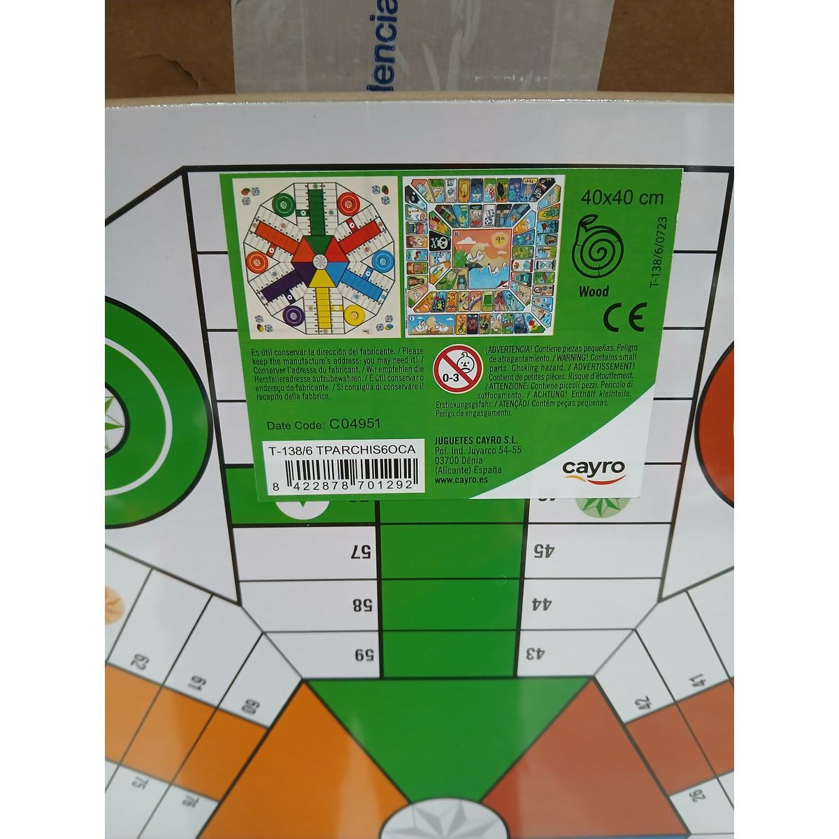 Parchís and Oca Board Cayro (40 x 40 cm)