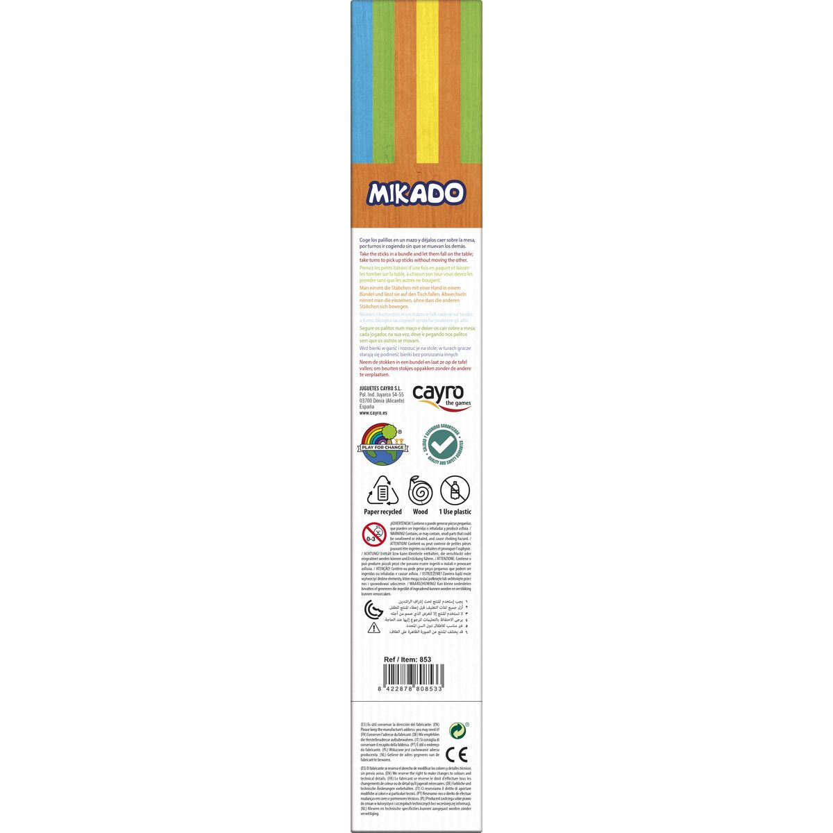 Board game Mikado Cayro 853 32 x 6 cm