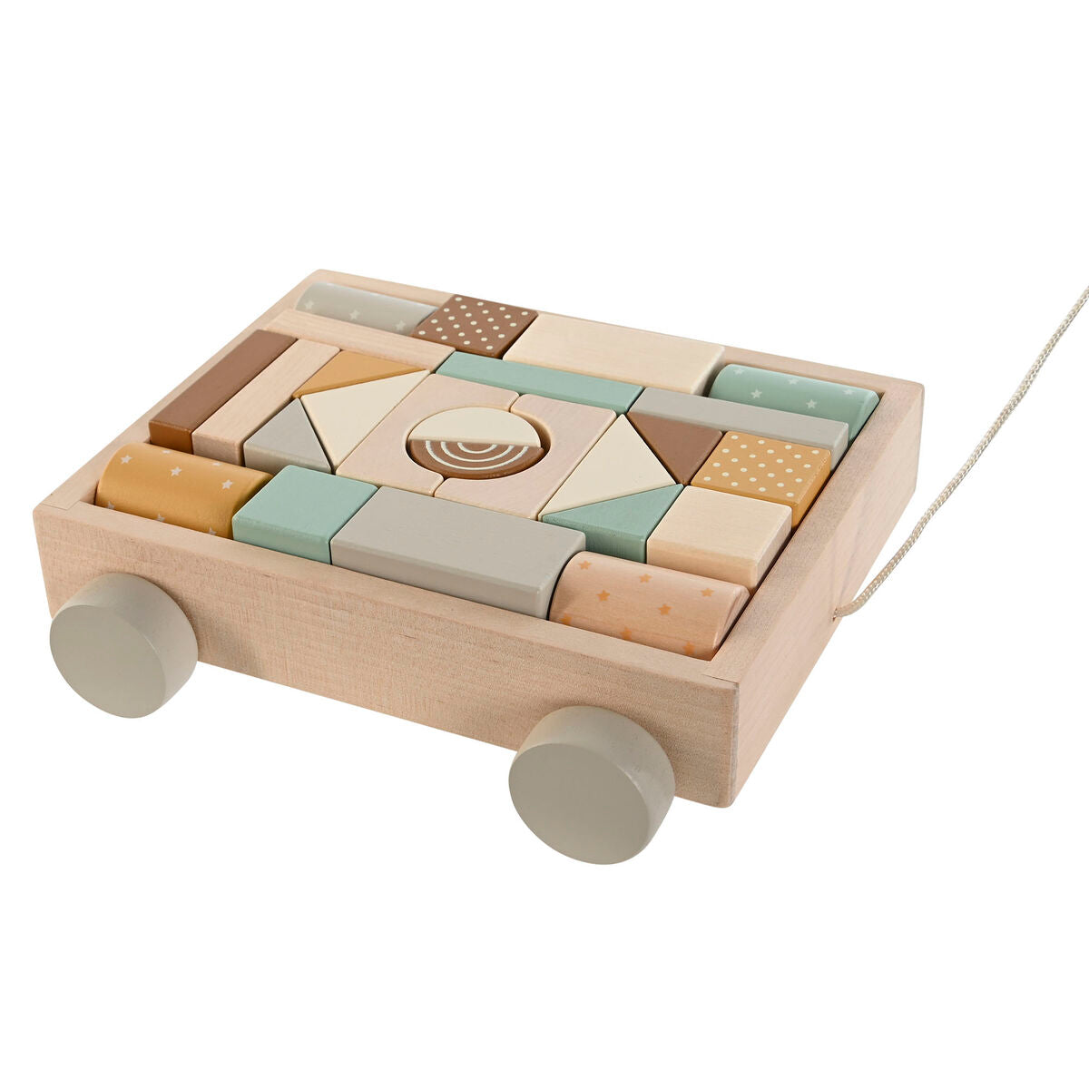 Wooden Game Home ESPRIT Yellow Brown Natural Mint