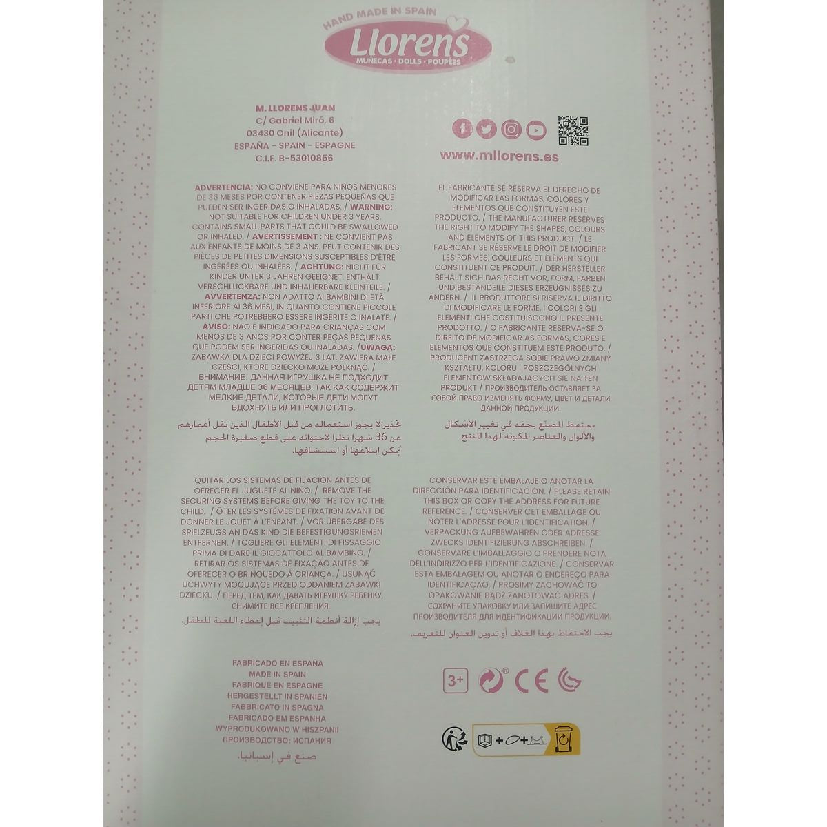 Baby doll Llorens 74104 42 cm