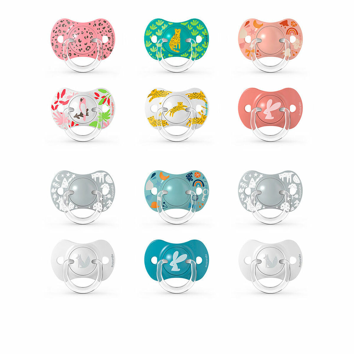 Pacifier Suavinex Prints M Multicolour (2 Units)