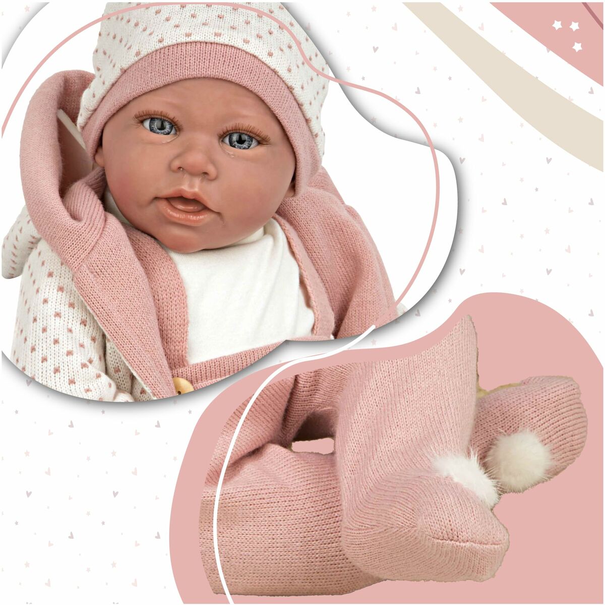 Baby Doll Arias Elegance Anuk 54 cm