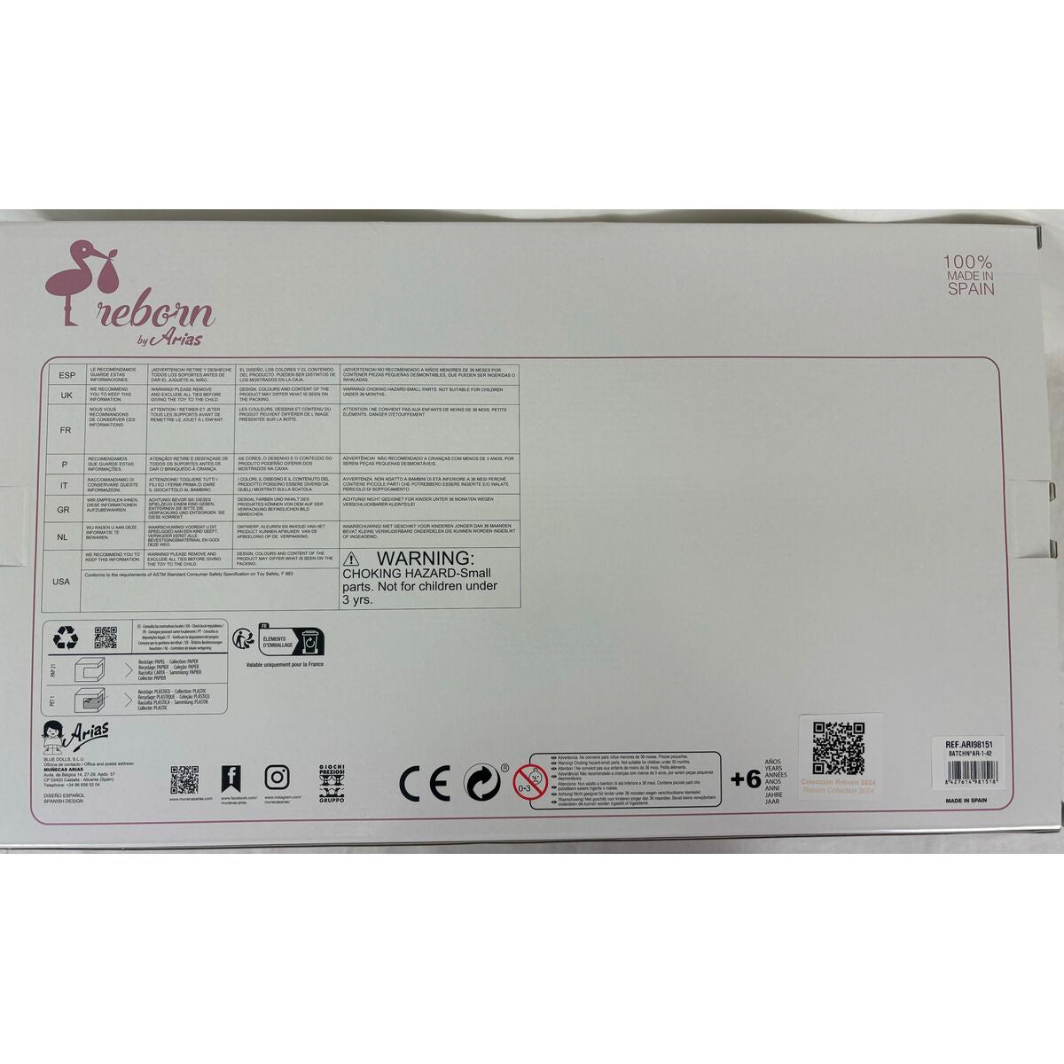 Reborn doll Arias Paulina 45 cm