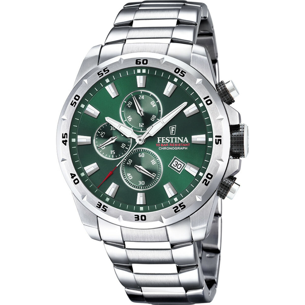 Men's Watch Festina F20463/3 Green Silver