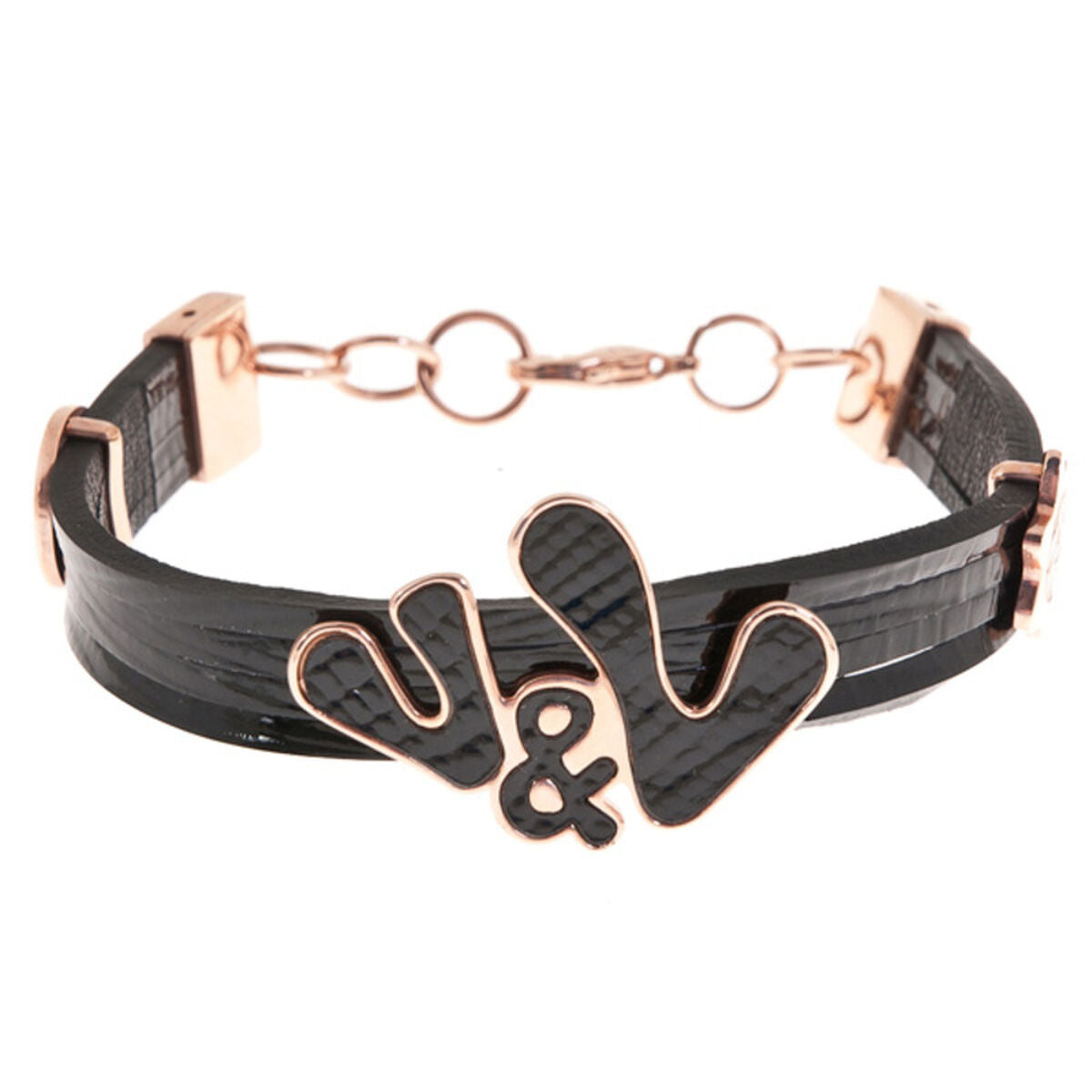 Ladies' Bracelet Victorio & Lucchino VJ0267BR Black Pink Steel