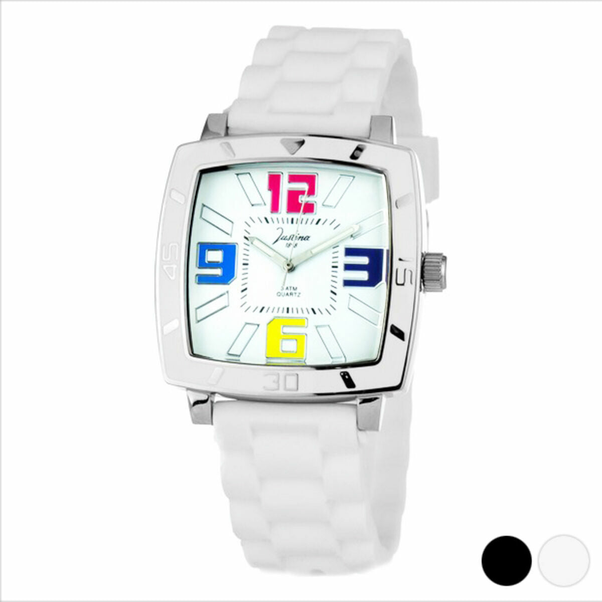 Unisex Watch Justina 21971 (Ø 40 mm) - Colour: White