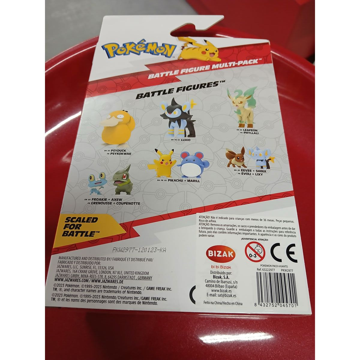 Figure Pokémon Kanto 5 cm 4 Pieces