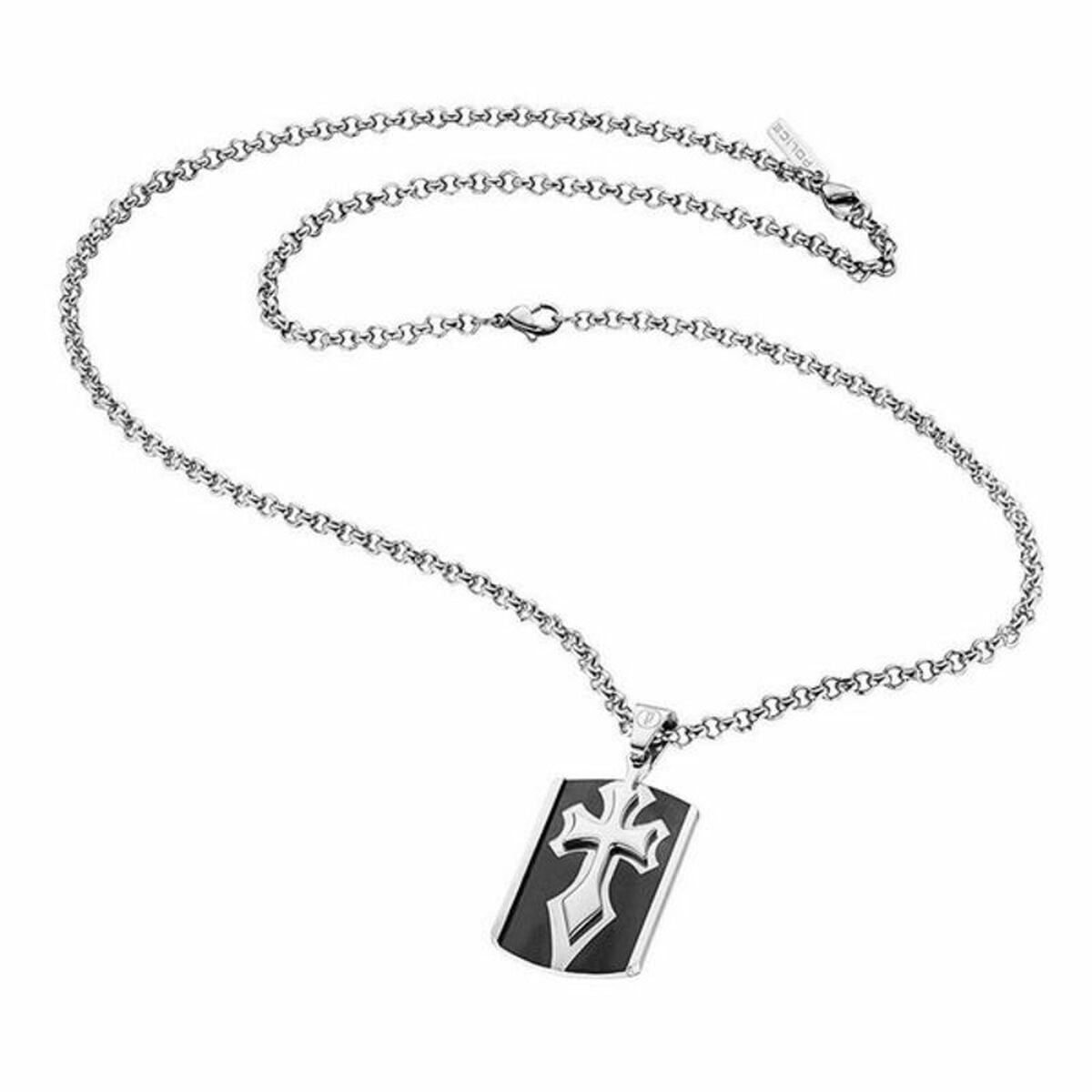 Men's Pendant Police S14BG0 70 cm - Colour: Black