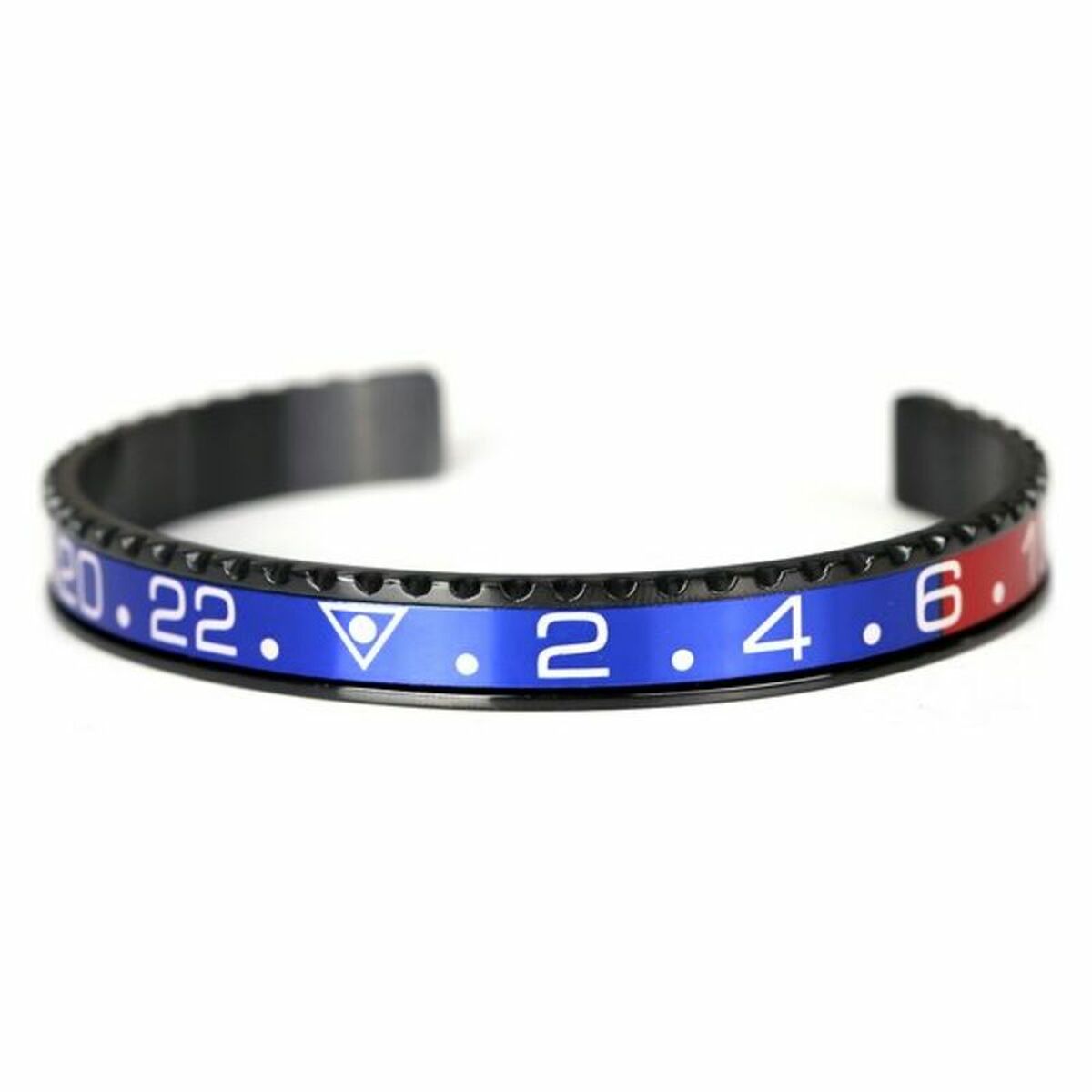 Men's Bracelet Oyster 18 cm - Colour: Marine Blue/Red