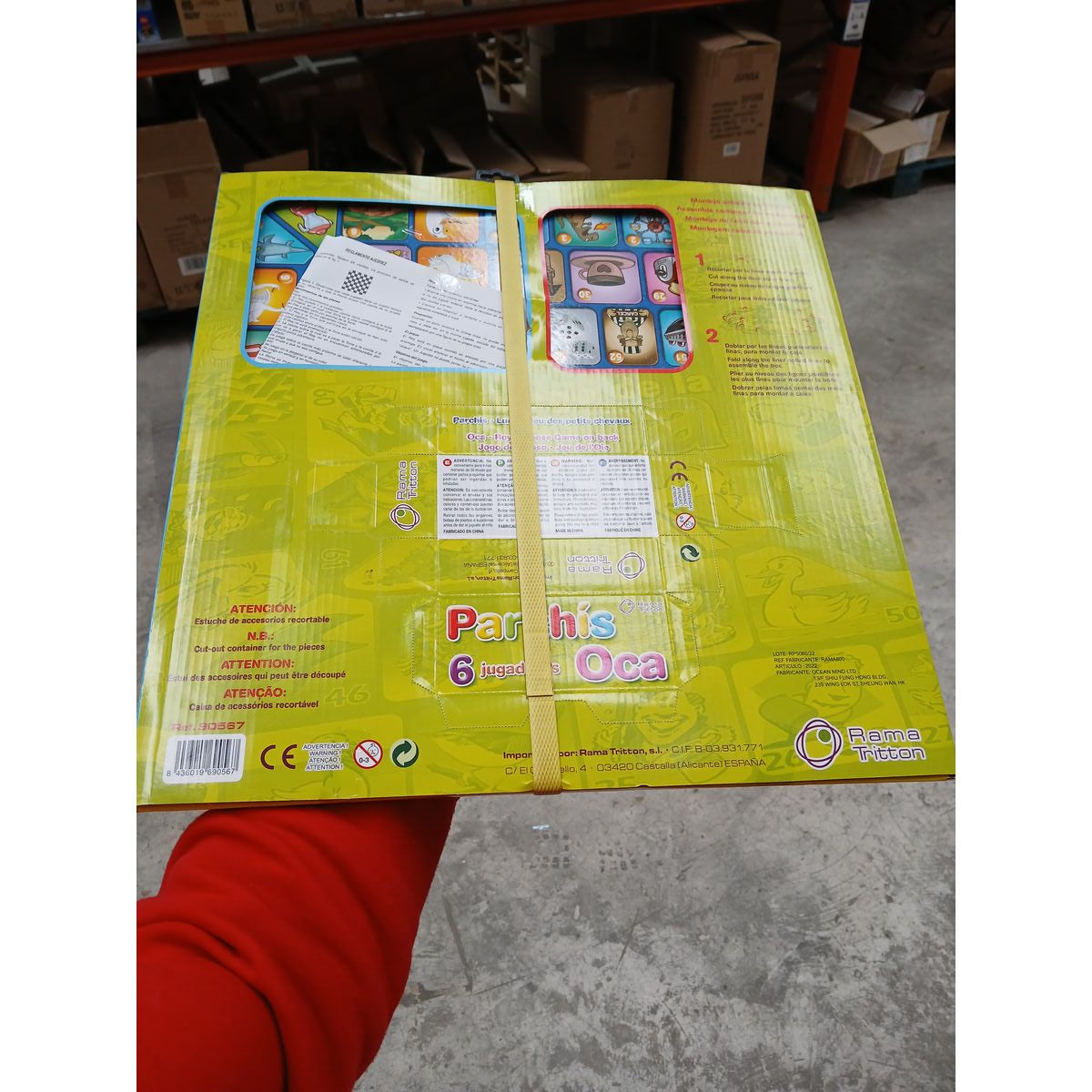 Parchís and Oca Board 40,5 x 40,5 x 1,2 cm